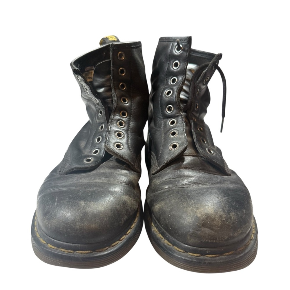 Dr. Martens Black Leather Lace-Up Boots